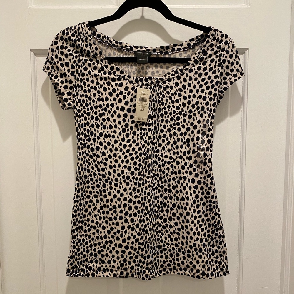 Ann Taylor Animal Print Top